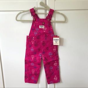 ⭐️ NEW OshKosh B'gosh Girls Pink Balloon Overalls 18m